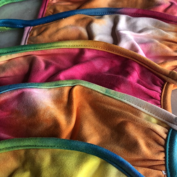 2 for 20! Rainbow tie dye face mask - Picture 3 of 7